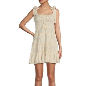 C&V Chelsea & Violet | Ivory Tie Shoulder Dress
